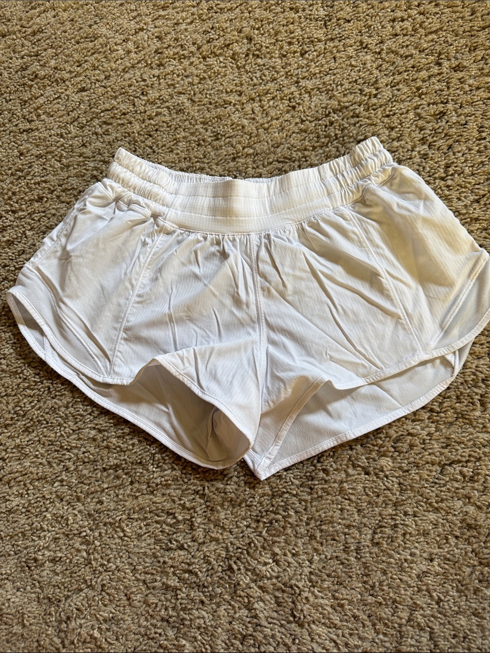 lululemon athletica White Athletic Running Shorts